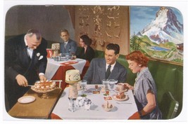 Swiss Chalet Restaurant Interior Chicago IL postcard - £4.29 GBP