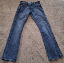 Wrangler Jeans Mens 30x36(35) Retro Slim Boot Cut Medium Wash Blue Denim... - $24.25