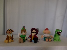Disney Beanie Babies Peter Pan Set Of 5 NWT Peter Pan Smee Nana Croc Capt Hook - £48.96 GBP