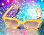 French Connection Yellow Plastic Chunky Square with Gradient Lens New Wi... - $39.59