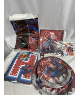 Spider-Man Party Decorations Banners Plate Napkins tablecloth cake Toper... - $11.20