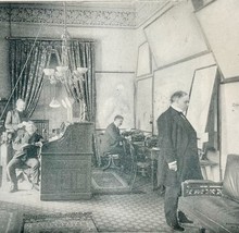 1900 President William McKinley At the Helm War Room Historical Antique ... - $24.99