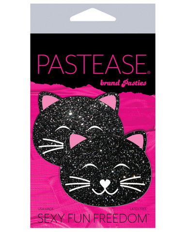 Primary image for Pastease Premium Glitter Black Cat - Black O/s