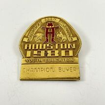 HLSR Pin Houston Livestock Show And Rodeo 1980 Champion Buyer Youth Educ... - $25.73 CAD