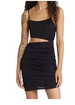 BP Women&#39;s Plus Black Sparkling Shimmer Cutout Mini Dress NWOT 2X - £14.68 GBP