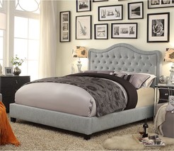 Gray Rosevera Aurora Upholstered Platform Queen Bed, 2019. - £301.22 GBP