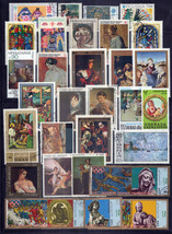 Art Stamp Collection Used Paintings Statues Women Religion ZAYIX 0424S0295 - $8.95