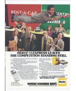 1981 Hertz Car Rental Print Ad Automobile car O J Simpson 8.5&quot; x 11&quot; - $356.24 MXN