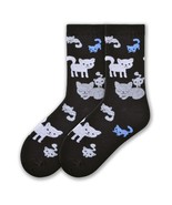 K. Bell Womens Cotton Blend Novelty Crew Socks (Kitty Cats) - $16.46 CAD