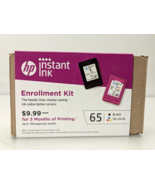 HP Instant Ink Enrollment Ink 65 Black &amp; Tri-Color Ink Cartridge Bundle Kit - $202.11 MXN