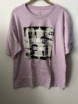 Disney Parks Authentic Original Women&#39;s Mickey Mouse T-Shirt Purple Boxy... - £11.86 GBP