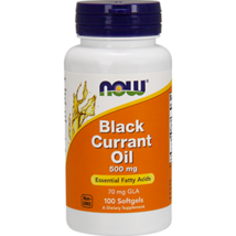 NEW NOW Foods Black Currant Oil Gluten Free No Sugar 500mg 100 softgels - $16.31
