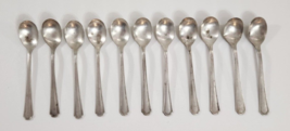 Oneida Hotel Plate Seneca 1927 Ice Cream Spoons 11 Vintage Flatware 5 1/8&quot; - £34.42 GBP