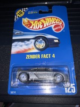Hot Wheels Zender Fact 4 Collector# 125, Silver w/ UH Wheels On Blue Car... - $5.90