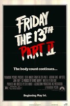 Friday the 13th Part II Original 1981 Vintage Advance One Sheet Poster - £260.22 GBP