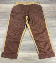 Vintage American Field Sportswear Pants Men 34x28 Canvas Brush Hunting USA Brown - £17.70 GBP