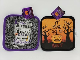Holiday Halloween Kitchen 2 Pack Pot Holders - £6.88 GBP
