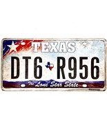  United States Texas Lone Star Passenger License Plate DT6 R956 - £14.62 GBP