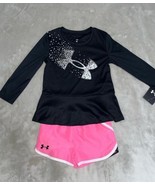 Lot of Toddler Girl&#39;s Under Armour Black Tunic &amp; Pink Running Shorts Siz... - $331.52 MXN