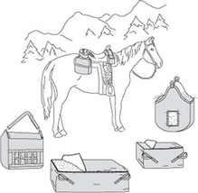 Suitability 7291 Saddle and Hay Bags Equestrian Sewing Pattern (Pattern Only) - $8.00