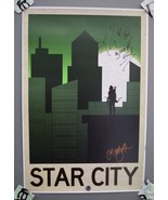 Arrow TV series “Star City&quot; poster 18x12 signed by Katrina Law and Kelly Hu - $1,655.24 MXN