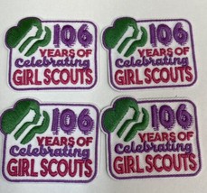 LOT 4 Girl Scout Patches 106 Years of Celebrating Girl Scouts - £4.74 GBP
