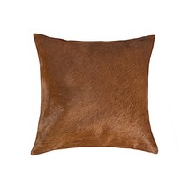 18" Brown Cowhide Throw Pillow - $2,485.43 MXN