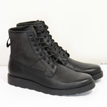 NEW Men&#39;s AEO Combat Boot Black Leather America Eagle Boots  Size 9   $89 - £54.43 GBP