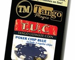 TUC Poker Chip Blue plus 3 regular chips (PK002B) by Tango Magic - Trick - $57.41