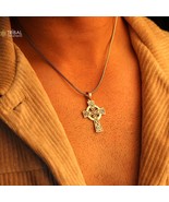 925sterling silver handmade Jesus necklace and cross stylish pendant nsp... - $42.11+