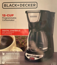 Black &amp; Decker - DCM100B - 12-Cup Programmable Coffeemaker - Black - £39.07 GBP