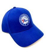 NBA PHILADELPHIA 76ERS BASKETBALL LOGO BLUE CURVED BILL ADJUSTABLE MENS ... - €13,15 EUR