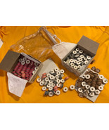 Mixed Lot of 190+  Vtg Clarks Pre-wound Bobbins Dual Duty Cherry Blossom... - $66.97 CAD
