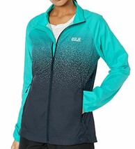 Jack Wolfskin Women&#39;s Starry Night Lightweight Running Jacket,Aquamarine, M - $54.95