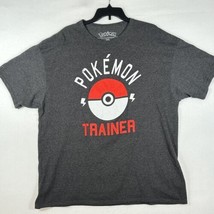 Pokémon Trainer Pokeball Short Sleeve T-Shirt Mens XXL Black 2XL Crew - $11.30