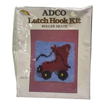 VTG Adco Creation Roller Skate Latch Hook Kit Sealed #1211, 12&quot; x 12&quot;, 70s-80s - £19.59 GBP