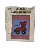 VTG Adco Creation Roller Skate Latch Hook Kit Sealed #1211, 12&quot; x 12&quot;, 7... - $33.68 CAD
