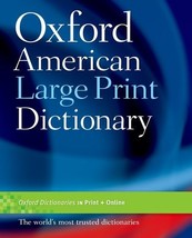 Oxford American Large Print Dictionary [Paperback] Oxford University Press - £39.33 GBP