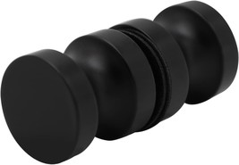 Ckb Double Sided Shower Glass Door Knob, Matte Black With Solid 304 Stai... - £24.22 GBP