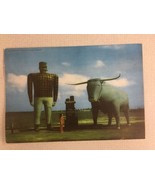 Paul Bunyan And Babe Blue Ox Minnesota Giant Vintage Postcard 7&quot;x10&quot; Bem... - £11.71 GBP