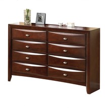 41" Espresso Wood Finish Dresser With 8 Drawers - $17,729.27 MXN