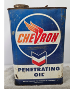 Vintage Chevron Penetrating Oil 1 Gallon Can Standard Oil Company CA 194... - $199.95