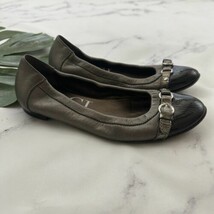 AGL Attilio Giusti Leombruni Womens Ballet Flats Size 36 Pewter Silver C... - $38.60