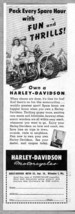 1948 Print Ad Harley-Davidson Motorcycles Happy Couple Milwaukee,WI - £9.53 GBP