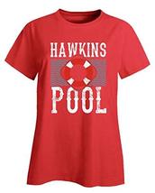 Vintage Style Hawkins Community Pool Summer Guard Rescue Team - Ladies T-Shirt R - £26.10 GBP