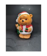 Vintage Christmas Santa Teddy Bear Cookie Jar, Japan Cookie Jar, Mervyns - $27.15 CAD