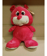 Shalom Toy Co. Inc. 12&quot; Long Plush Stuffed Pink Animal Bear (NEW) - £7.86 GBP