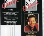 Mickey Gilley&#39;s Theatre Brochure Branson Missouri 1992 - $17.82