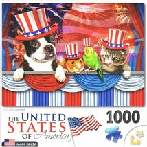 The United States of America Pets Love America 1000pc Puzzle 19.25&quot;x26.6... - $14.85