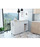Chico Kitchen Island, Two Concealed Shelves, Two Drawers - $597.55 CAD+